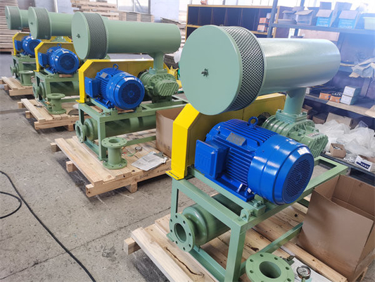 5.46m3/min RPM1150 DN80 Soplador de tres raíces de lóbulos para el transporte de aire o oxígeno