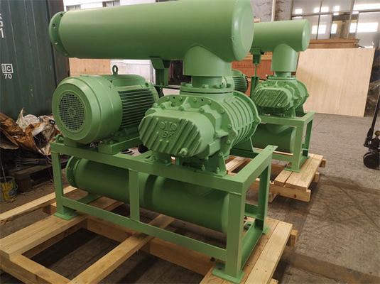 0.8 Bar 132kw 10" 850-1500 Rpm 71.52-116.5m3/Min Soplador de raíces de tríos lóbulos