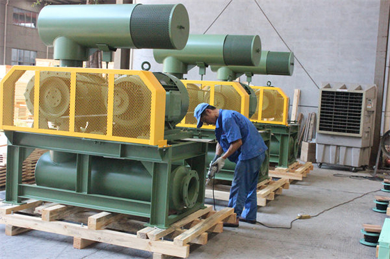 Ventilador rotatorio del lóbulo 60KPA tres para el transporte del gas