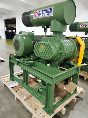 55kw de hierro BKW6005 Soplador de raíces de tres lóbulos para aireación de aguas residuales