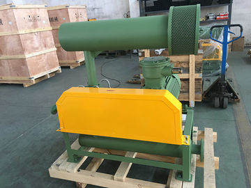 10-50 Kpa Ejército Verde BK6015 Soplador de tres lóbulos para el tratamiento de aguas residuales
