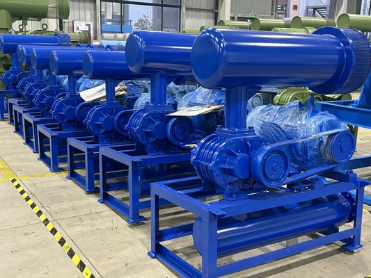 Tipo eficacia alta 60-100kpa de tres lóbulos del ventilador de alta presión rotatorio de las raíces