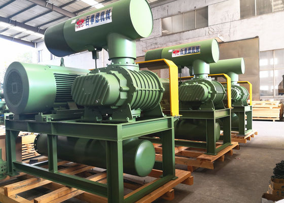 10" 80kpa 71.52m3/Min 132kw de hierro fundido tres lóbulos de raíces soplador