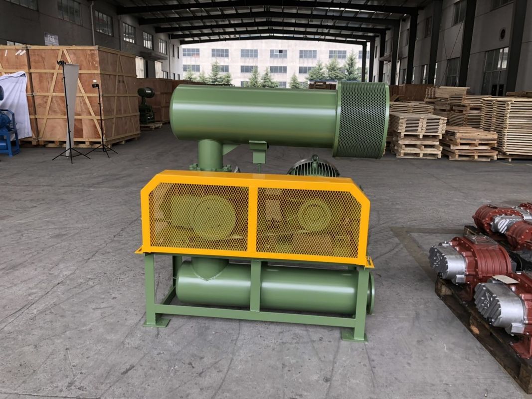 El soplador de raíces de 3 lóbulos de hierro fundido con color verde militar, larga vida.