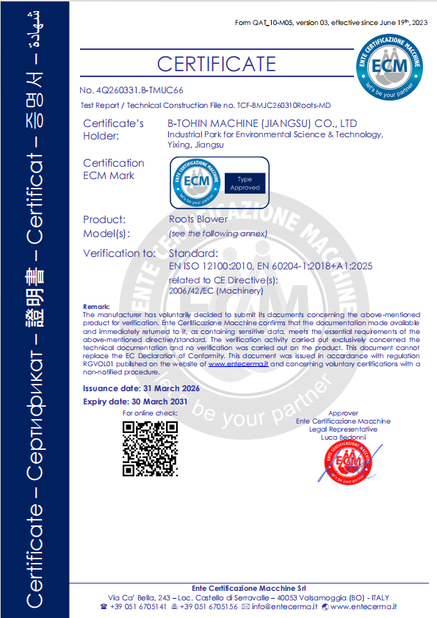 China B-Tohin Machine (Jiangsu) Co., Ltd. certificaciones